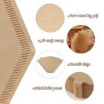160 Count #4 Unbleached Cone Coffee Filters
