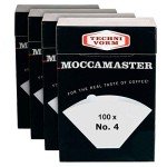 Moccamaster No. 4 White Paper Coffee Filters