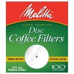 100 Coffee Filter Discs - 100 Pack