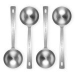 Flezoo 4-Piece Stainless Steel Coffee Scoop Set