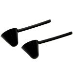Black 1-Ounce Coffee Scoop Set - 2 Pieces
