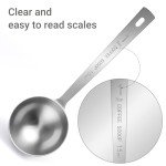 Flezoo 4-Piece Stainless Steel Coffee Scoop Set