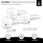 3-Pack Short Handle Coffee Measuring Spoons