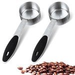 Stainless Steel Coffee Measuring Scoop Set - 2 PCS