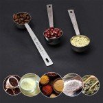 Stainless Steel Coffee Scoop Set of 3 Tablespoons