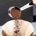 Stainless Steel Coffee Measuring Scoop Set - 2 PCS