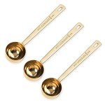 Stainless Steel Coffee Measuring Scoop Set (3 Pcs)