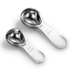 Ergonomic Stainless Steel Coffee Scoop Set (2pcs)