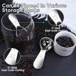 Ergonomic Stainless Steel Coffee Scoop Set (2pcs)