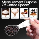 Ergonomic Stainless Steel Coffee Scoop Set (2pcs)