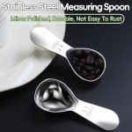 Ergonomic Stainless Steel Coffee Scoop Set (2pcs)