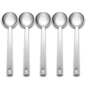 Timoo 5-Piece Stainless Steel Coffee Scoop Set