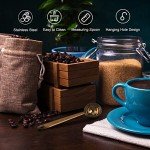 Gold Stainless Steel Coffee Scoop Set - 2 Pack