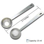Timoo 5-Piece Stainless Steel Coffee Scoop Set