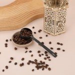 Black Stainless Steel 2-Tablespoon Coffee Scoop