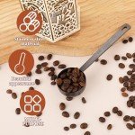 Black Stainless Steel 2-Tablespoon Coffee Scoop
