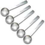 Timoo 5-Piece Stainless Steel Coffee Scoop Set