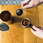 Black Stainless Steel 2-Tablespoon Coffee Scoop