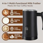 4-in-1 Electric Milk Frother for Coffee Drinks
