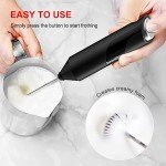 Bonsenkitchen Battery Operated Milk Frother - Black