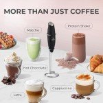 Zulay Kitchen Milk Frother Wand - Black