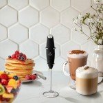 Zulay Kitchen Milk Frother Wand - Black