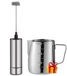 Handheld Battery-Powered Milk Frother for Coffee