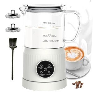 4-in-1 Electric Milk Frother and Steamer
