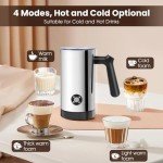 4-in-1 Stainless Steel Electric Milk Frother