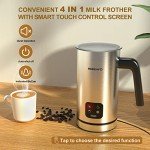 BIZEWO 4-in-1 Electric Milk Frother and Warmer