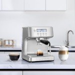 CASABREWS Espresso Machine with Milk Frother & LCD Display
