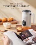 KIDISLE 4-in-1 Electric Milk Frother with Temperature Control