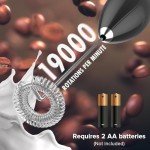 PowerLix Battery-Operated Handheld Milk Frother