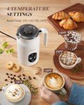 KIDISLE 4-in-1 Electric Milk Frother with Temperature Control