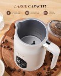 KIDISLE 4-in-1 Electric Milk Frother with Temperature Control
