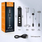FoodVille MF02 Handheld Milk Frother for Coffee