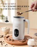 KIDISLE 4-in-1 Electric Milk Frother with Temperature Control
