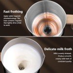 AMZCHEF 8-in-1 Milk Frother & Steamer 550W