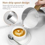 AMZCHEF 8-in-1 Milk Frother & Steamer 550W