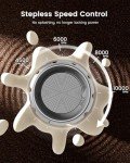 Rechargeable Milk Frother with Stepless Speed Control