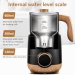 AMZCHEF 8-in-1 Milk Frother & Steamer 550W