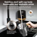 AMZCHEF 8-in-1 Milk Frother & Steamer 550W