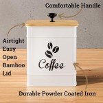 Airtight 40 oz Coffee Canister for Freshness