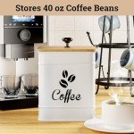 Airtight 40 oz Coffee Canister for Freshness