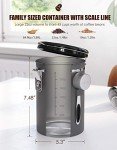 Airtight Coffee Canister with Date Tracker & Scoop