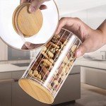 Large Airtight Glass Coffee Storage Jar with Spoon