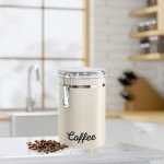 Oggi Stainless Steel Airtight Coffee Canister - 62 oz