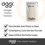 Oggi Stainless Steel Airtight Coffee Canister - 62 oz