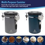 Airtight Coffee Canister with Date Tracker & Scoop