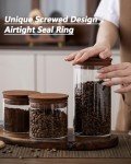 Airtight Coffee Canisters with Scoop - Set of 2